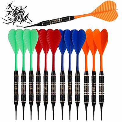 18g Soft tip Darts Set with 12 Aluminium shafts,100 Extra Tips and Flights