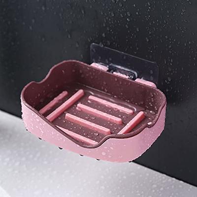 Handy Housewares Clear Plastic Wall Mount Shower / Bath Soap Bar