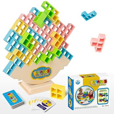 Board Games For Kids & Adults Tetra Tower Balance Stacking Toys Building  Blocks Perfect For Family Games,Parties,Travel 