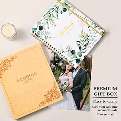 Wedding Planner & Organizer - Wedding Planner Book and Organizer for the  Bride, 9.5 x 11.9 Diary Engagement Gift Book, Hardcover + Metal Corner +  5 Inner Pockets + Sticker + Elastic Closure - Floral - Yahoo Shopping