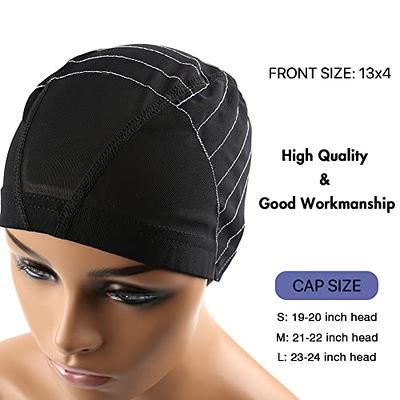 L/M/S Cheap Elastic Spandex Mesh Dome Wig Cap for Making Human