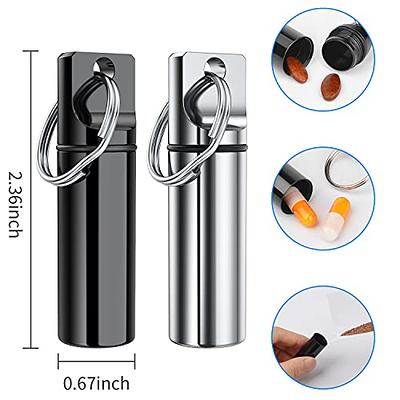  3 Packs Aluminum Pill Fob Ear Plug Case, Waterproof