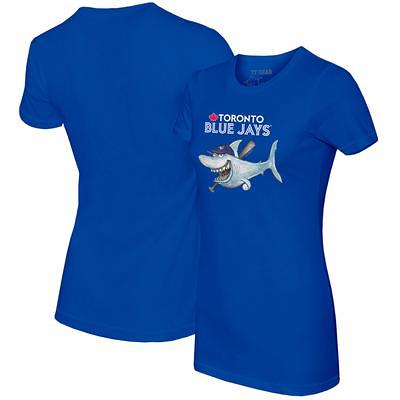 Toronto Blue Jays Tiny Turnip Infant Shark Team T-Shirt - White