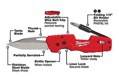 Milwaukee FASTBACK Folding Utility Knife with Blade Storage and