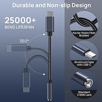 SOOMFON Adaptateur Audio USB C Jack 3.5mm et Chargeur 2 en 1 Adapteur Type C