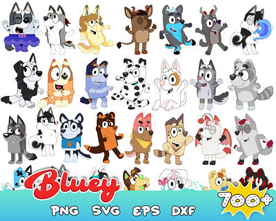 Bluey Bingo Svg, Bluey Bingo Dog Svg, Bluey Family Svg, Blue - Inspire  Uplift