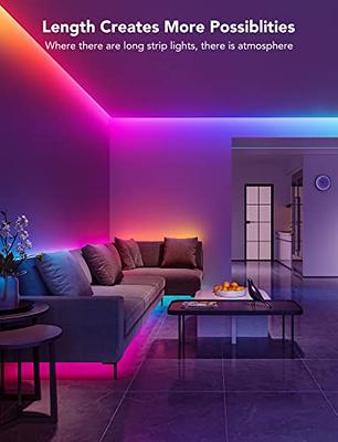 Govee 100ft LED Strip Lights, Bluetooth RGB Valentine's Day LED Lights with  App Control, 64 Scenes and Music Sync LED Strip Lighting for Bedroom