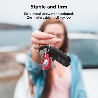  Belkin Apple AirTag Secure Holder with Key Ring - Durable,  Scratch-Resistant Case with Open Face & Raised Edges - Protective AirTag  Keychain Accessory for Keys, Pets, Luggage, & More - Pink 
