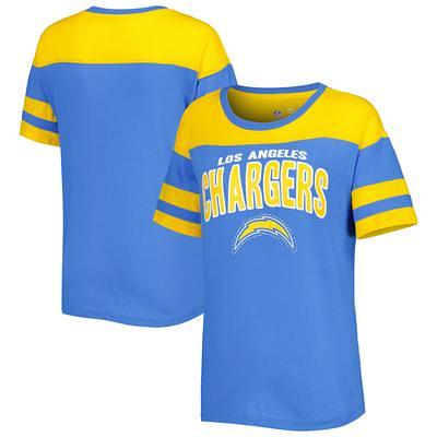 Women's Majestic Threads Justin Herbert White Los Angeles Chargers Name &  Number V-Neck T-Shirt