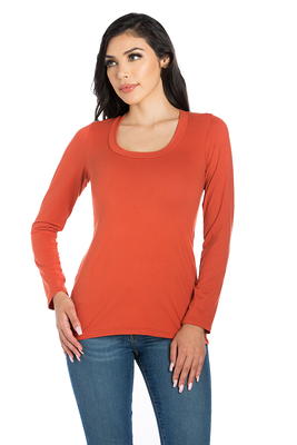 32 Degrees Women's Scoop-Neck Long-Sleeve Top - Macy's