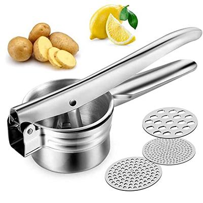 Stainless Steel Potato Masher, Hand Potato Smasher with Non-slip Handle for  Baby Food Fruit Vegetable