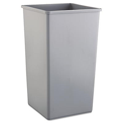 Continental 25GY Swingline 25 Gallon Gray Square Trash Can