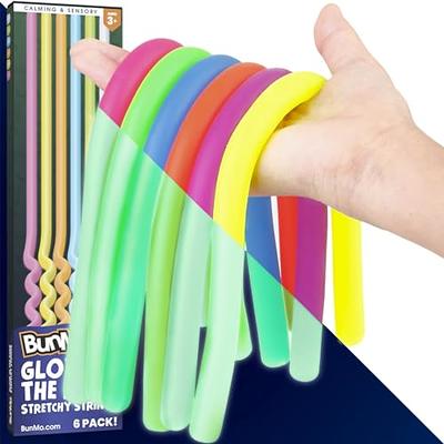 Glow in the Dark Stretch String Fidget Toy- Worm Noodle Strings Fidget