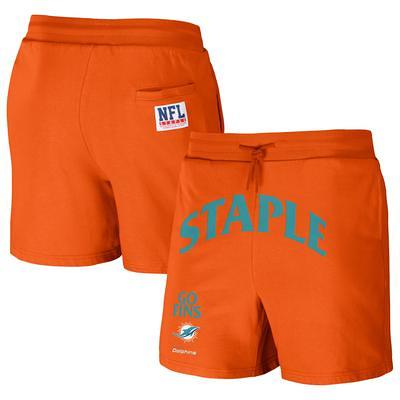 Men's Concepts Sport White/Charcoal Miami Dolphins Alley Fleece Shorts 