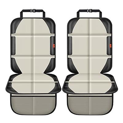 Siivton Car Seat Protector for Child Car Seat, Car Seat Cushion for Leather  and Fabric Seats, 2 Mesh Pockets, Non-Slip Bottom, Waterproof Protectors