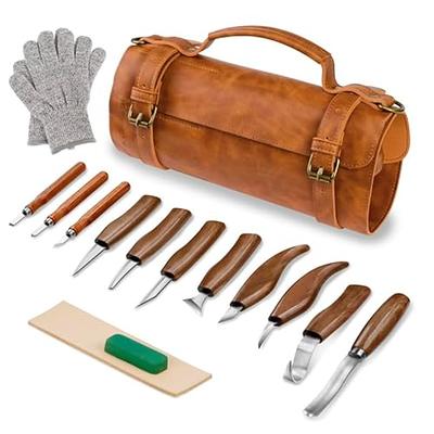 BeaverCraft AX2 Forged Adze Woodworking Bowl Adze with Wooden Handle S13  Wood Carving Tools Set for Spoon Carving 3 Knives in Tools Roll - Yahoo  Shopping