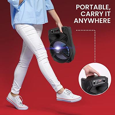 Portable Handbag Speaker Wireless Bluetooth Indoor Outdoor Mp3 LED Karaoke  FM