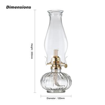 Large Glass Kerosene Oil Lamp Lantern Vintage Oil Lamps for Indoor Use  Decor Chamber Hurricane Lamp - Yahoo Shopping