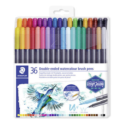  Guangna 24 Colors Acrylic Paint Pens Brush Dual Tip