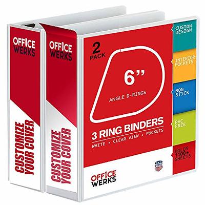 8.5x11 - 3 Ring Presentation Binders & 100 Heavy Duty Sleeves