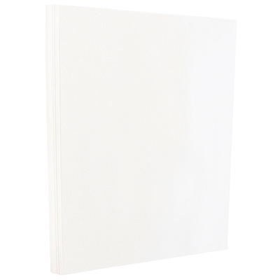 JAM Paper & Envelope Glossy Cardstock, 8.5 x 11, 80lb White, 500