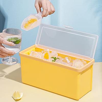 Ice-Cube Tray With Lid And Bin,Ice Tray For Freezer,Comes With Ice Container,Scoop  And Cover,Ice Bucket