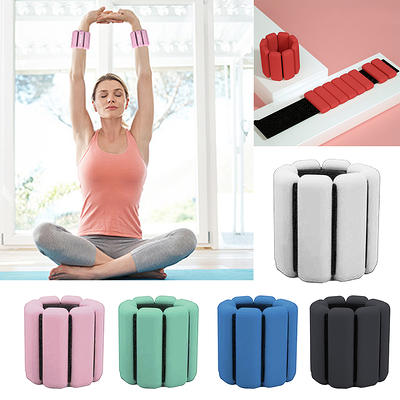 Gymenist Pair Of Adjustable Ankle Weights Can Be Adjusted Easily With Metal  Sticks Weight Set of 2 Wrist and Ankle Workout Exercise Weights