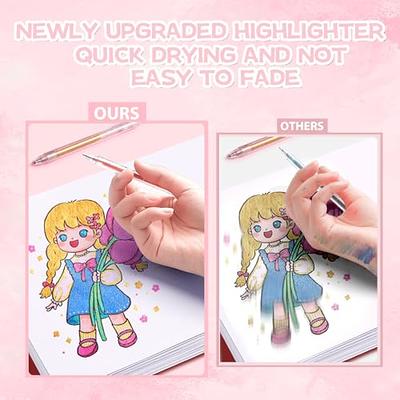 8/12/18 Pcs Colored Pens Set for Drawing Scrapbooking Cute Glitter