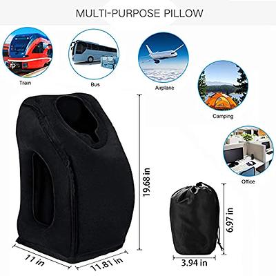 Inflatable Travel Pillow,Multifunction Travel Neck Pillow for Airplane to  Avoid Neck and Shoulder Pain,Support Head,Neck,Used for Sleeping Rest