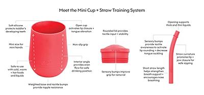 Silicone Mini Cup + Straw Training System by ezpz / For 12 Months+