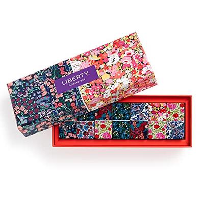 Galison Liberty Domino Set – 28 Double Sided Colorful Floral