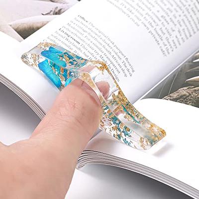 Dried Flower Resin Bookmark + Page Holder Set