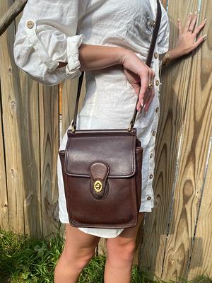 Vintage Coach Purse / Coach Crossbody Bag / Brown Coach Bag