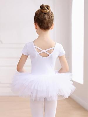 EASTBUDDY Ballet Dress for Girls,Toddler Dance Leotard with Tutu Skirt  Short Sleeve Ballerina Outfit (White/2-3 Years) - Yahoo Shopping