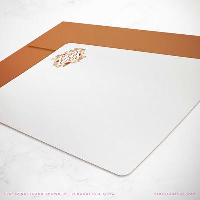 Personalized Monogrammed Stationery Set for Women With Cards With