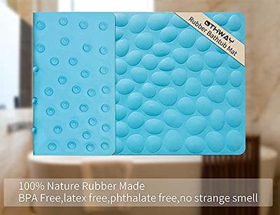 Non-Slip Bathtub Mat OTHWAY Soft Rubber Bathroom Bathmat with Strong  Suction Cups (Blue) - Yahoo Shopping