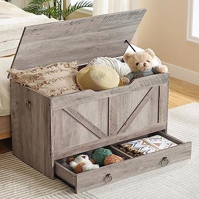 HOOBRO Shoe Bench, Entryway Bench with Lift Top Storage Box, 2