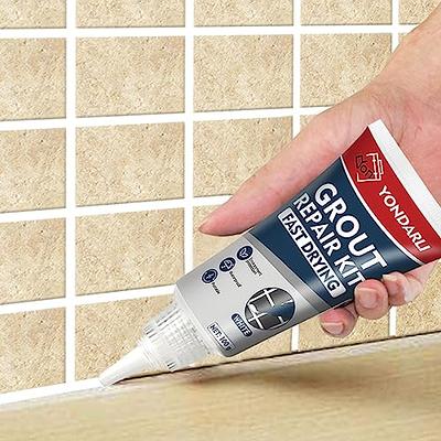 Grout Paint, 2 Pack Black Grout Filler Tube, Grout Cleaner Sealer for  Bathroom Shower Kitchen Floor Tile, Fast Drying Tile Grout Repair Kit,  Restore