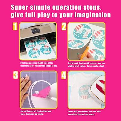 Inkjet Printable Easy Iron on Heat Transfer Paper - T-shirts Hoodies Cap  Clothes