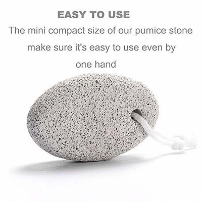 Natural Foot Pumice Stone for Feet, Borogo 2-Pack Lava Pedicure Tools Hard  Skin Callus Remover for Feet and Hands - White&Red