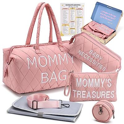 PeraBella Mommy Bag for Hospital,Mom Bag Diaper Bag Tote,Mommy