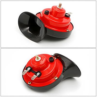 Super Loud Train Horns, 12V Waterproof Durable Car Air Electric Snail Horn,  Raging Sound Air Horns Replacement Kit, Automotive Accessories Universal  for Car, Motorcycle, Truck, Bike, Boat (Red) - Yahoo Shopping