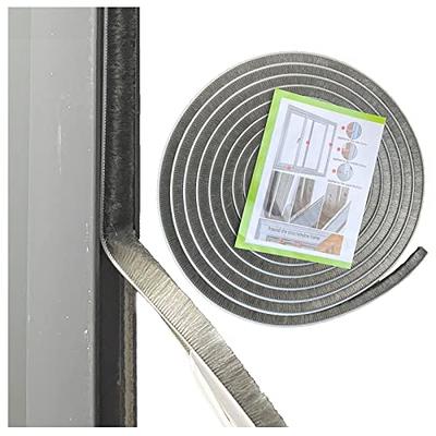 16.5t Weather Stripping Brush for Sliding Windows/Doors Frame Side,Pile  Self Adhesive Weatherstrip Seal Strip Sealer Draft Stoppers Stronger  Adhesive(16.5ft 0.35''Wide x 0.35''Thick, Gray) - Yahoo Shopping