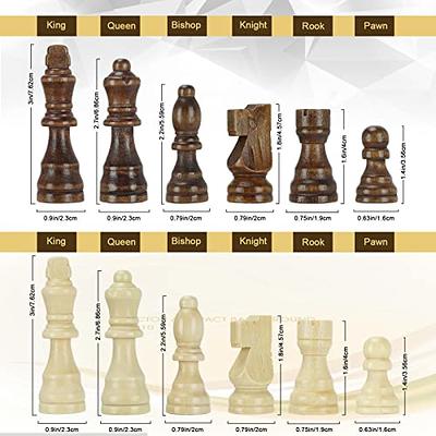 Chess Armory Chess Sets 15 Inch Wooden Chess Set Board Game for Adults and  Kids with Extra Queen Pieces & Storage Box