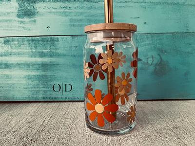 Personalized Glass Cup With Bamboo Lid & Straw  16 Oz Beer Can Custom Mason  Jar Iced Coffee Mug Bridesmaid Gift Tumbler - Yahoo Shopping