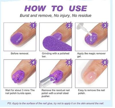 My Colors Magic Remover Gel Nail Polish Remover Within 2-3 Mins Soak off  Remover Tools