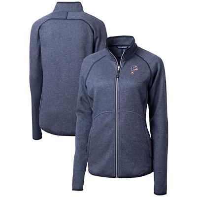 Philadelphia Phillies Cutter & Buck Mainsail Full-Zip Hooded Jacket -  Heather Charcoal/Red