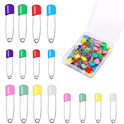 Multi-purpose Baby Safety Pins Fabric Diapers Garment Repair Child Proof  Safety Pin Plastic Head Random Color 