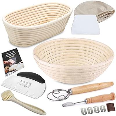 6Pcs/Set Silicone Bread Proofing Basket Foldable Sourdough Baking