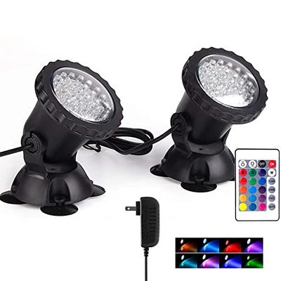 LED Spot Lights Indoor 5W RGBW Color Changing Up Lights Indoor Remote  Control Plant Spotlight Decorative Lights Plug 6 FT Cord with Floor Foot  Switch